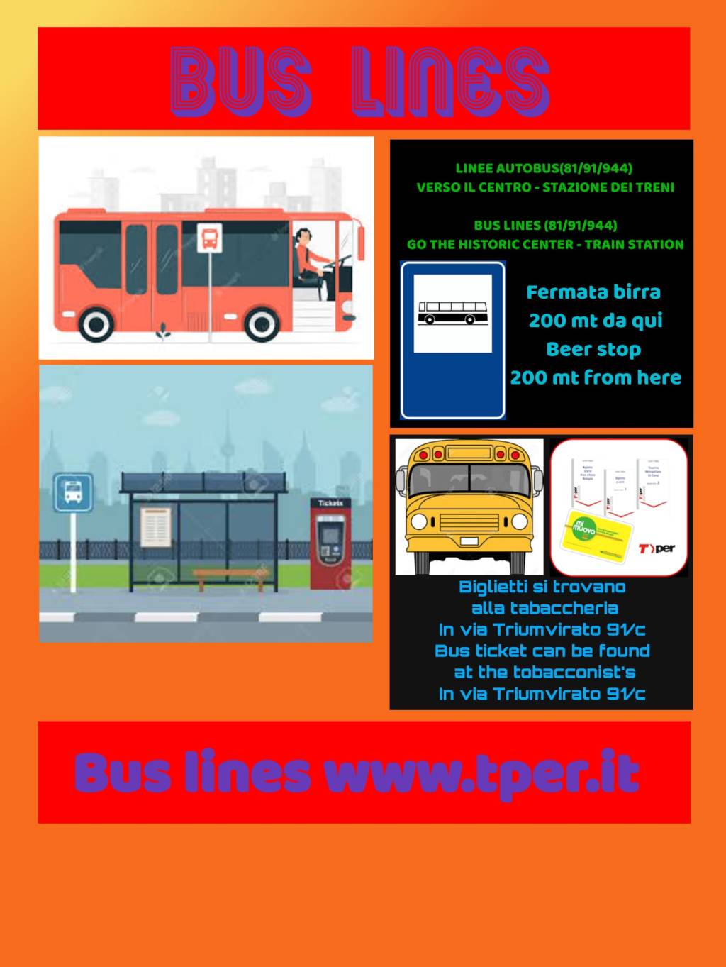 🚅Come arrivare dalla stazione centrale di Bologna🚄 / 🚄How to get there from Bologna central station&nbsp;🚄