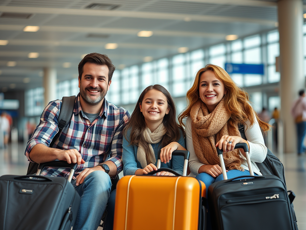 Famiglia romagnola di 3 elementi, breve sosta per il&nbsp;volo